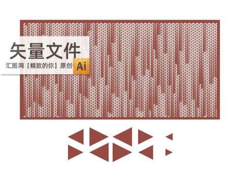 三角形渐变孔