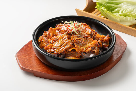 韩式铁板香辣牛肉片