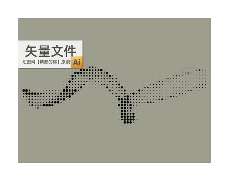 圆点飘带