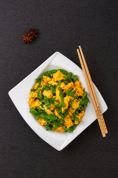 青椒炒土鸡蛋