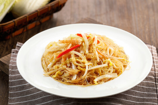 虾干粉丝娃娃菜