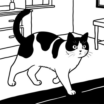 插画猫