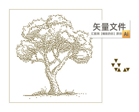 三角形树镂空板