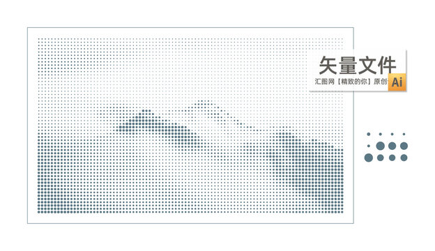点阵图山镂空板