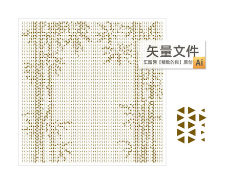 矢量竹子镂空铝单板