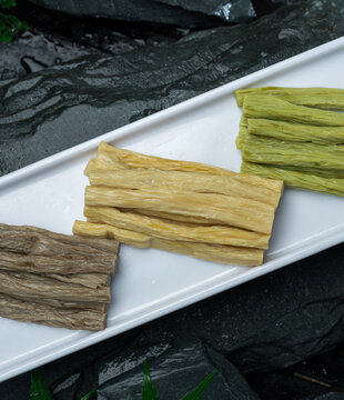 三色腐竹