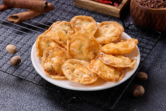 月亮虾饼