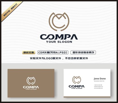 MC字母LOGO设计