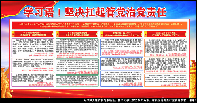 坚决扛起管党治党责任