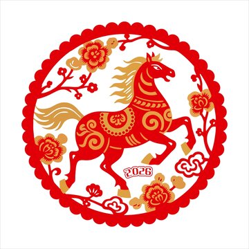 马年窗花