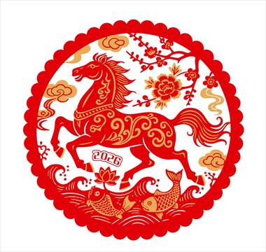 马年窗花
