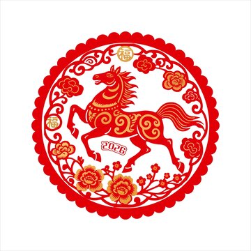马年窗花