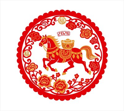 马年窗花