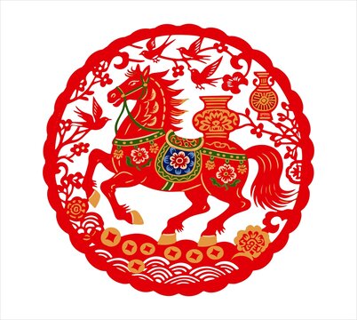 马年窗花