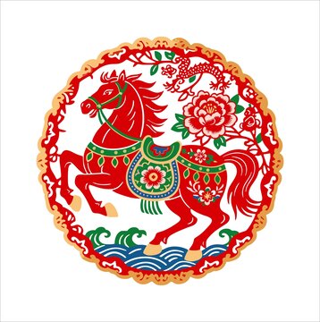 马年窗花