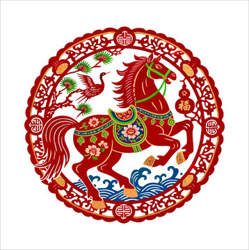 马年窗花