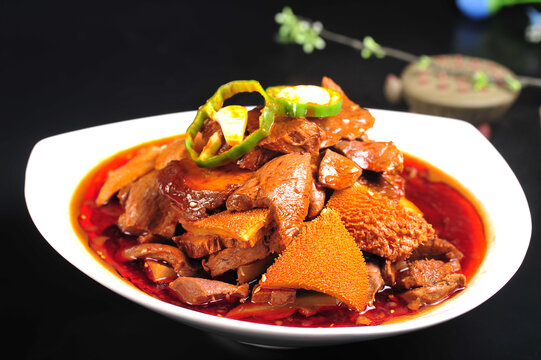 金钱肚烧牛肉
