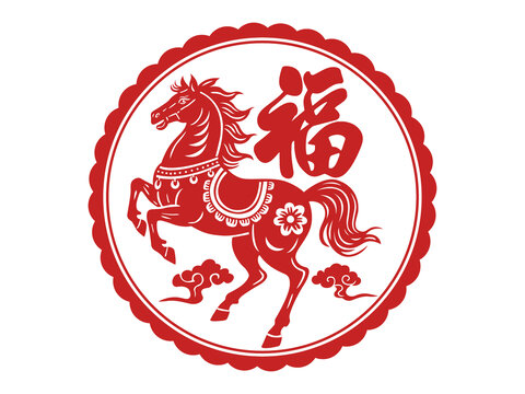 马年窗花