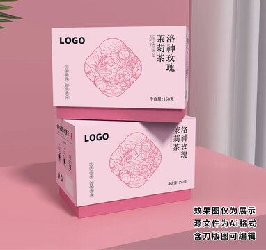 原创礼盒花茶