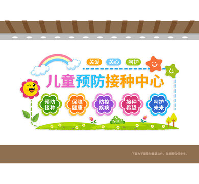 儿童预防接种中心宣传墙