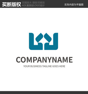 W字母logo