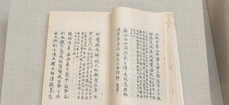 古籍书页上的传统中医文字