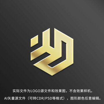 字母HD标志LOGO