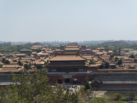 俯瞰故宫壮丽古建筑群