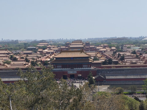 俯瞰故宫壮丽古建筑景观
