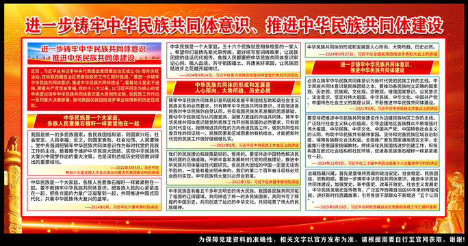 民族团结展板