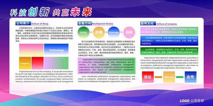 企业简介展板
