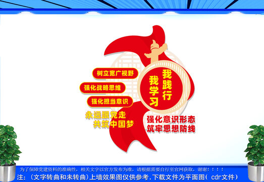 竖版强化意识文化墙