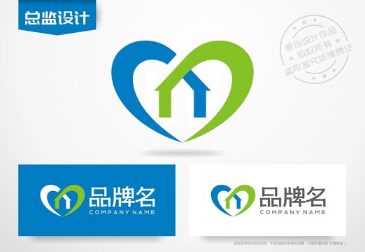 房屋logo保洁公司标志