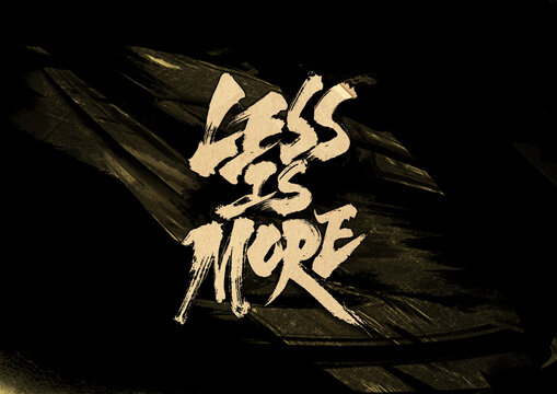 英文lessismore