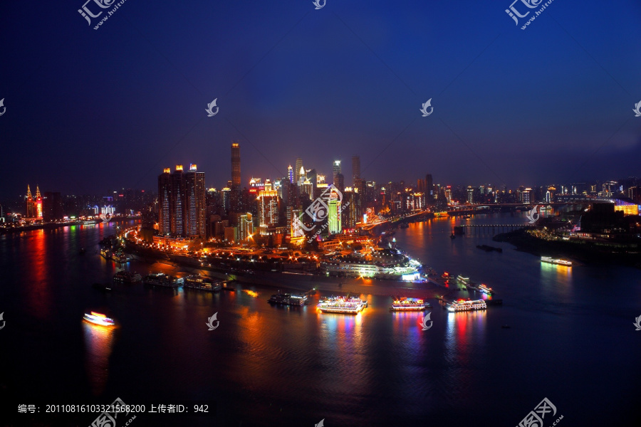 重庆朝天门夜景