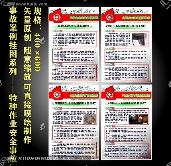 事故案例挂图系列,特种作业安全事故