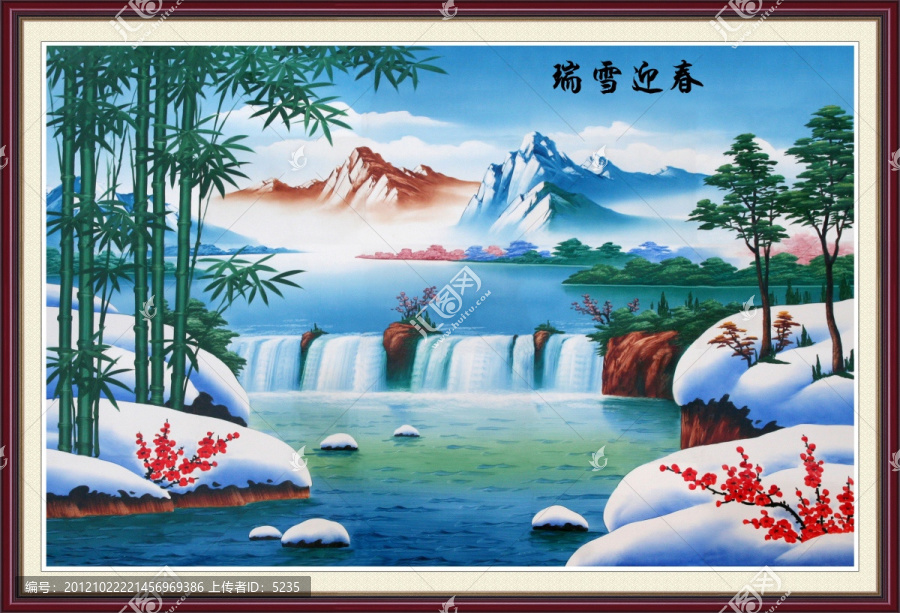 风景山水,瑞雪迎春,雪景