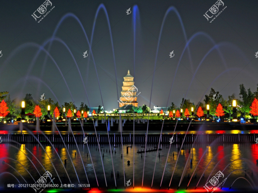 西安大雁塔夜景