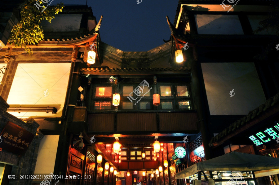 成都锦里夜景