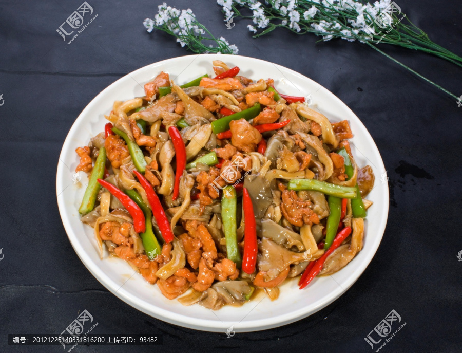 鲜蘑肉片