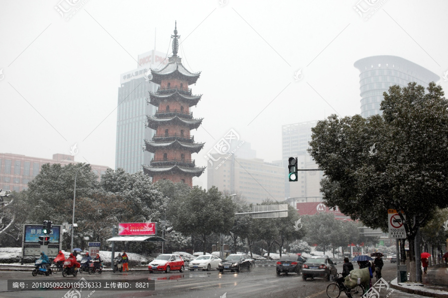 城隍庙雪景