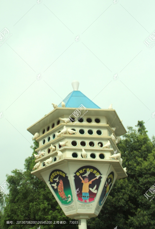 泉城广场鸽子窝