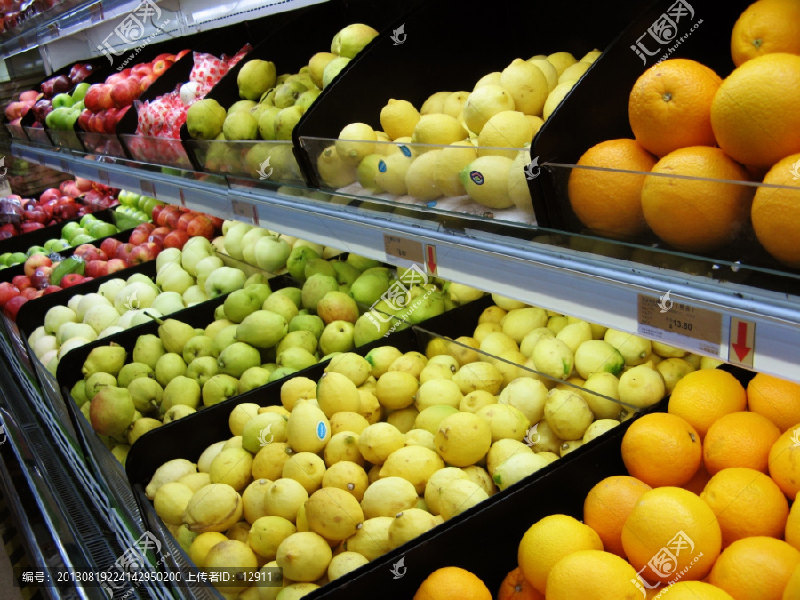 超市水果,水果货架