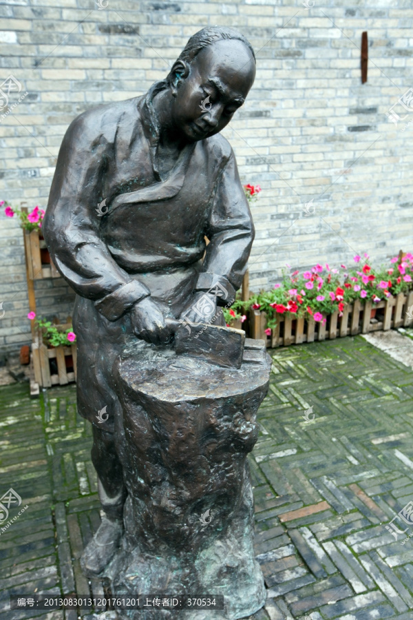 扬州东关街,民俗雕塑,东关古城