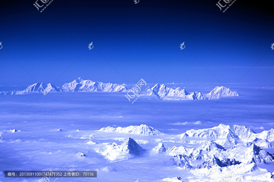 西藏风光,冰峰云海