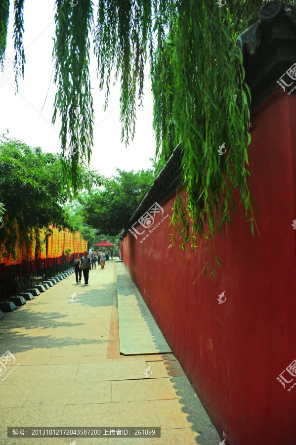 红墙,轩辕故里,可放大素材