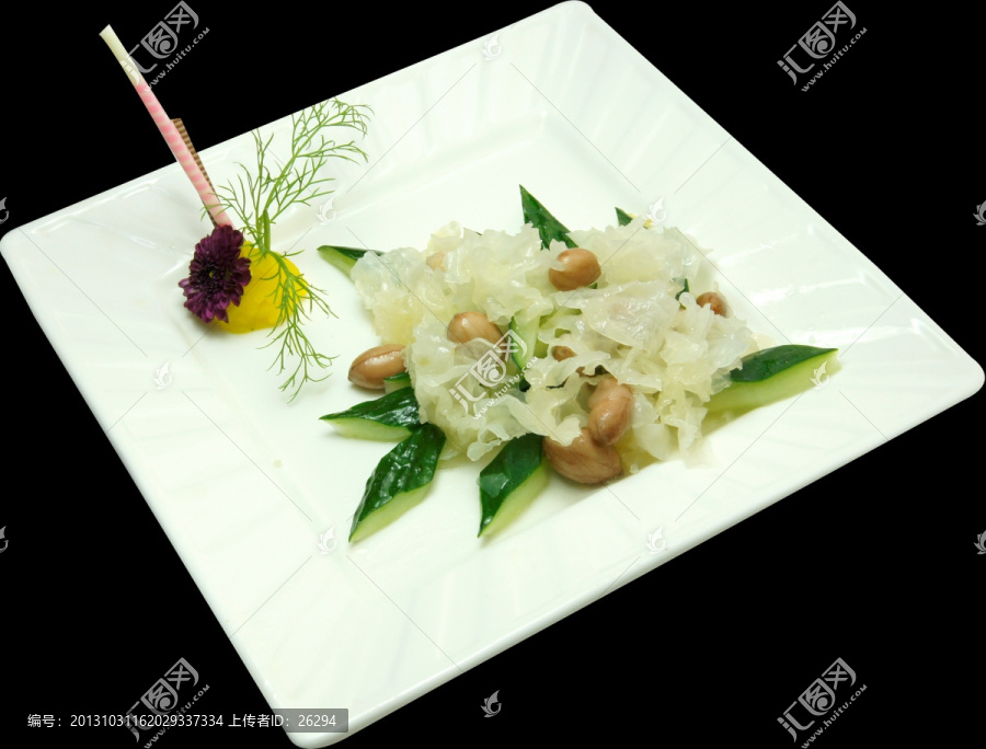 青瓜银耳拌花生