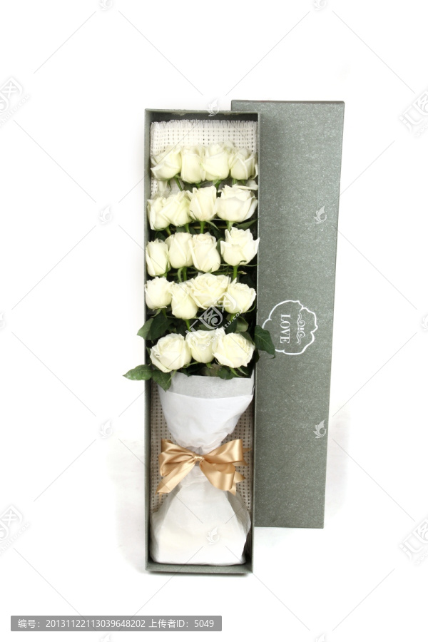 盒装白玫瑰