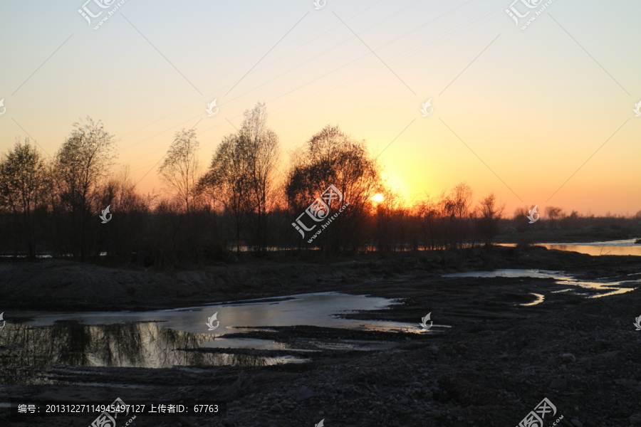 夕阳远去