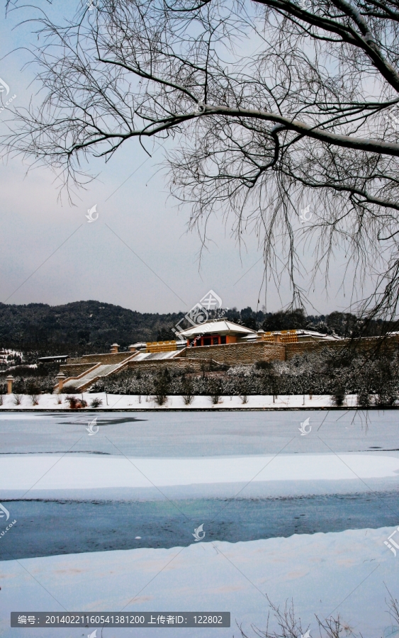 黄帝陵雪景